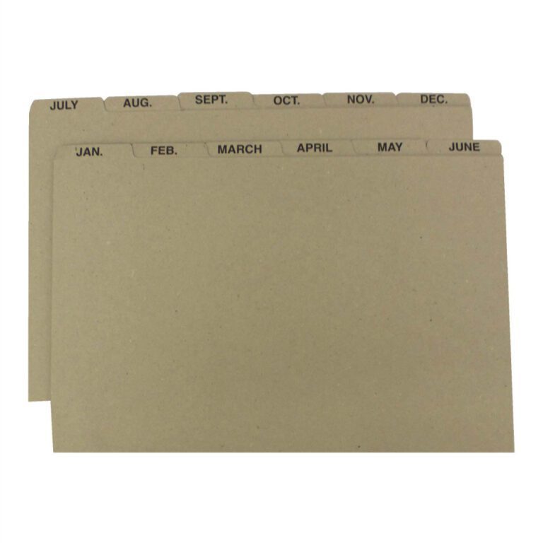 FILE DIVIDERS – The Lever Arch Lab